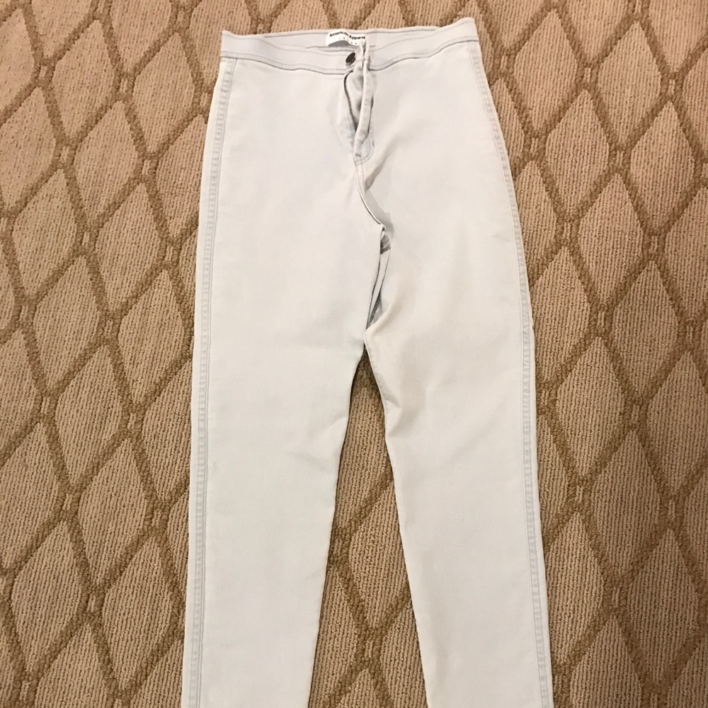 American Apparel Light Wash Denim Jeans